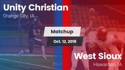 Matchup: Unity Christian vs. West Sioux  2018