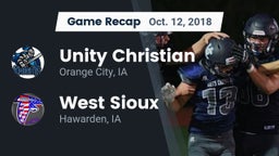 Recap: Unity Christian  vs. West Sioux  2018