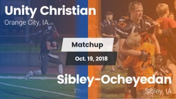 Matchup: Unity Christian vs. Sibley-Ocheyedan 2018