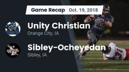 Recap: Unity Christian  vs. Sibley-Ocheyedan 2018