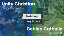 Matchup: Unity Christian vs. Gehlen Catholic  2019