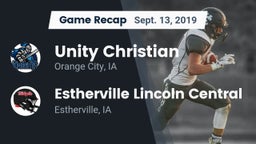 Recap: Unity Christian  vs. Estherville Lincoln Central  2019