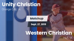 Matchup: Unity Christian vs. Western Christian  2019