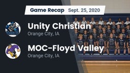 Recap: Unity Christian  vs. MOC-Floyd Valley  2020