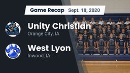 Recap: Unity Christian  vs. West Lyon  2020