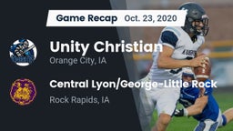 Recap: Unity Christian  vs. Central Lyon/George-Little Rock  2020