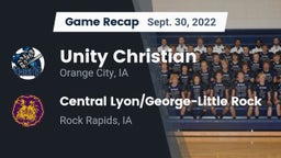 Recap: Unity Christian  vs. Central Lyon/George-Little Rock  2022