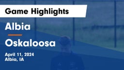 Albia  vs Oskaloosa  Game Highlights - April 11, 2024