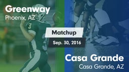 Matchup: Greenway vs. Casa Grande  2015