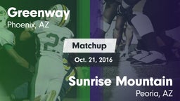 Matchup: Greenway vs. Sunrise Mountain  2015