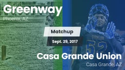 Matchup: Greenway vs. Casa Grande Union  2017