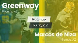 Matchup: Greenway vs. Marcos de Niza  2020