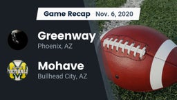 Recap: Greenway  vs. Mohave  2020