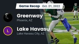 Recap: Greenway  vs. Lake Havasu  2022
