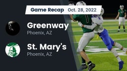 Recap: Greenway  vs. St. Mary's  2022