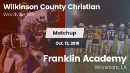 Matchup: Wilkinson County Chr vs. Franklin Academy  2018