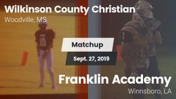 Matchup: Wilkinson County Chr vs. Franklin Academy  2019