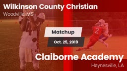 Matchup: Wilkinson County Chr vs. Claiborne Academy  2019