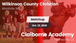 Matchup: Wilkinson County Chr vs. Claiborne Academy  2020