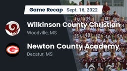 Recap: Wilkinson County Christian  vs. Newton County Academy  2022
