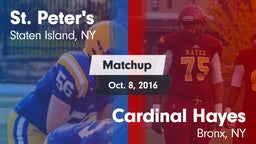 Matchup: St. Peter's vs. Cardinal Hayes  2016