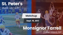 Matchup: St. Peter's vs. Monsignor Farrell  2017