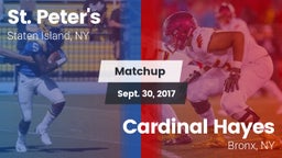 Matchup: St. Peter's vs. Cardinal Hayes  2017