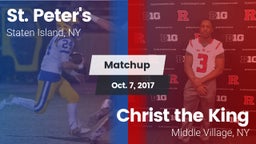 Matchup: St. Peter's vs. Christ the King  2017