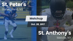 Matchup: St. Peter's vs. St. Anthony's  2017