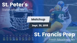 Matchup: St. Peter's vs. St. Francis Prep  2018