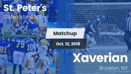 Matchup: St. Peter's vs. Xaverian  2018