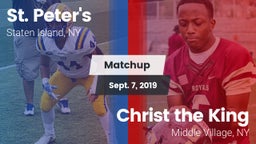 Matchup: St. Peter's vs. Christ the King  2019
