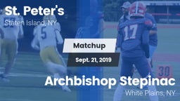 Matchup: St. Peter's vs. Archbishop Stepinac  2019