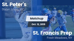 Matchup: St. Peter's vs. St. Francis Prep  2019