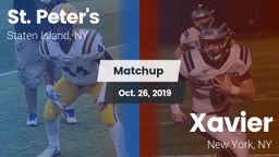 Matchup: St. Peter's vs. Xavier  2019