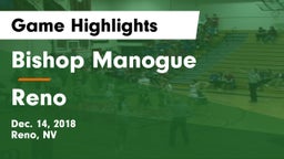 Bishop Manogue  vs Reno  Game Highlights - Dec. 14, 2018