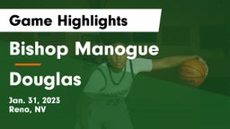 Bishop Manogue  vs Douglas  Game Highlights - Jan. 31, 2023