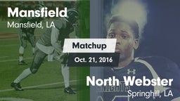 Matchup: Mansfield vs. North Webster  2016