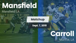 Matchup: Mansfield vs. Carroll  2018