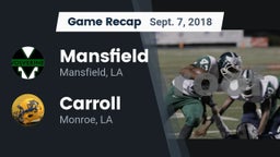 Recap: Mansfield  vs. Carroll  2018