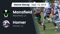 Recap: Mansfield  vs. Homer  2019