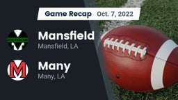 Recap: Mansfield  vs. Many  2022