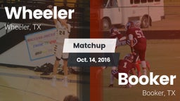 Matchup: Wheeler vs. Booker  2016