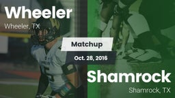Matchup: Wheeler vs. Shamrock  2016