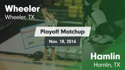 Matchup: Wheeler vs. Hamlin  2016