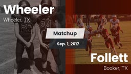 Matchup: Wheeler vs. Follett  2016