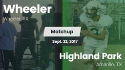 Matchup: Wheeler vs. Highland Park  2017