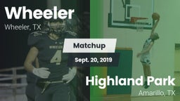 Matchup: Wheeler vs. Highland Park  2019