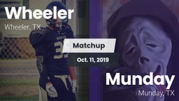 Matchup: Wheeler vs. Munday  2019