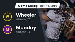Recap: Wheeler  vs. Munday  2019